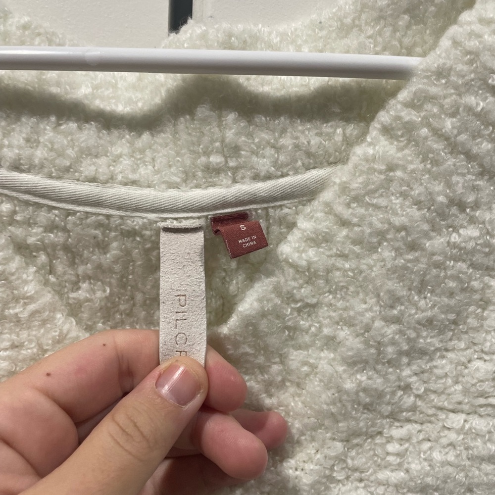 Pilcro by Anthropologie Cream Teddy Oversized Sweater - Picture 3 of 5